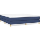 Box spring posteljni okvir moder 160x200 cm blago, (20794962) | Shoptok.si