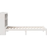 Krevet s regalom za knjige bez madraca bijeli 90x200cm borovina | shoptok.hr