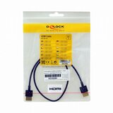 Delock HDMI Priključni kabel [1x Muški konektor HDMI - 1x Muški konektor HDMI] 0.5 m Crna | Eponuda.ba