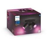Philips - LED RGBW prigušiva spot svetiljka Hue FUGATO 3xGU10/4,2W/230V crna | Eponuda.com