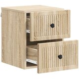  Stenski nočni omarici s predalom Sonoma hrast 33 x 34,5 x 40 cm, (5000209497) | Shoptok.si