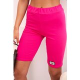 Kesi Włoski Women's cotton set with short sleeves and shorts fuchsia | ePonuda.com