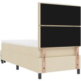  Box Spring Postelja z vzmetnico in klopjo Krem 90x200 cm Tkanina, (22081251) | Shoptok.si
