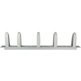 Logilink 19 cable management bar with 5 rotatable and adjustable rings, grey, OR105G