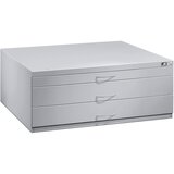 C+P Omara za risbe, DIN A1, 3 predali, višina 420 mm, svetlo sive barve | Shoptok.si