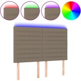  Posteljno vzglavje taupe 144x5x118/128 cm blago, (20951722) | Shoptok.si