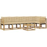  Set vanjskih sofa 7 kom. Bijela i bež | shoptok.hr
