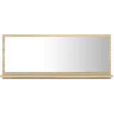  Kopalniško ogledalo sonoma hrast 90x10,5x37 cm iverna plošča, (20919505) | Shoptok.si