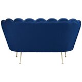 Bessagi Home dvosed jellina, temno modra, žamet | Shoptok.si