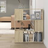 vidaXL Knjižna omara za razdelitev prostora sonoma hrast 80x24x94 cm | Shoptok.si