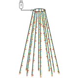  Mrežasta svjetla za božićno drvce 400 LED žarulja šarena 400 cm | shoptok.hr