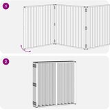  Pasja vrata 8 pcs Črna 80 x 80 cm Cinkana jeklena, (5000232775) | Shoptok.si