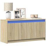 vidaXL TV ormarić s LED svjetlima boja hrasta 100x34x50 cm drveni Cijene
