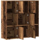 vidaXL Knjižna polica starinski les 90x28x90 cm inženirski les | Shoptok.si