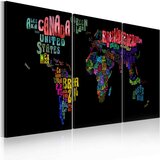  Slika - Text map of the World 60x30 Cijene