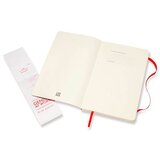 Moleskine Beležnica LG mehke platnice, škrlatno rdeča – karo | Shoptok.si