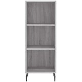  Visoka komoda siva sonome 34,5x34x180 cm od konstruiranog drva | shoptok.hr