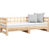  Dnevni ležaj na izvlačenje 2x (80 x 200) cm od masivne borovine | shoptok.hr
