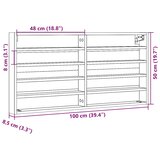  Vitrina siva boja betona 100x8,5x50 cm konstruirano drvo | shoptok.hr