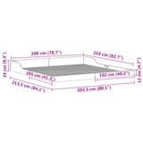  Konstrukcija postelje Voskast rjav 200 x 210 cm, (5000124182) | Shoptok.si