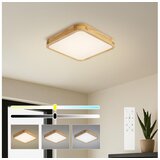Brilagi LED prigušiva svjetiljka WOODLINE SQUARE LED/48W/230V hrast 40x40 cm + daljinski upravljač Cene
