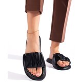 Shelvt Women's Black Flip Flops | Shoptok.si