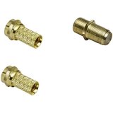 BKL Electronic 0403532 set F- konektorja pozlačeno Priključki: F-vtič\, F-vtičnica\, F-vtičnica\, F-vtič Premer kabla: 7 mm 1 set, (20432045) Cene