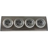 REV Produžni kabel s utičnicama (4-struko, Aluminij, Dužina kabela: 1,95 m, 3.500 W) u