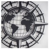 WALLXPERT dekorativni metalni zidni pribor world map APT425LS | ePonuda.com