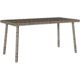  Vrtni stolić za kavu pravokutni sivi 80x40x37 cm poliratan | shoptok.hr