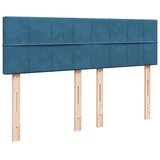 vidaXL krevet box spring s madracem plavi 160 x 200 cm baršunasti | shoptok.hr