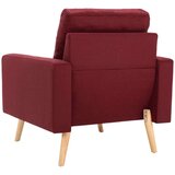  Fotelja od tkanine crvena boja vina | shoptok.hr