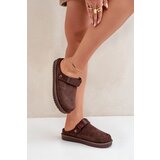 Boto PG2 Insulated women's slippers on platform chocolate Neliel | Eponuda.ba