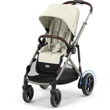 Cybex otroški voziček e-gazelle™ s seashell beige (taupe frame)