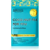 delhicious COCO-NUT-TEA FOR YOU COCONUT BLACK TEA hidratantni piling za tijelo za suhu i osjetljivu kožu 100 g