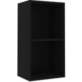 vidaXL Knjižnica črna 40x30x76,5 cm iz umetnega lesa | Shoptok.si