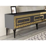 Hanah home tv polica karya anthracite gold