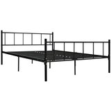  Za krevet crni metalni 180 x 200 cm | shoptok.hr