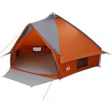 vidaXL Teepee šotor s streho Siva in oranžna 490 x 410 x 210 cm, (5000091131) | Shoptok.si