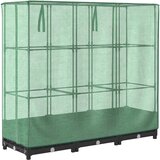  Povišena gredica s pokrovom za staklenik izgled ratana 120x40x123 cm | Eponuda.com