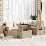  6-dijelni set vrtnih sofa od poliratana s jastucima | shoptok.hr