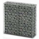 vidaXL Gabionska košara s poklopcima od pocinčane žice 100 x 100 x 30 cm | shoptok.hr