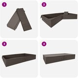  Kutija za spremanje Siva 90 x 48 x 15 cm Netkana tkanina | shoptok.hr