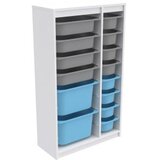 Hanah home višenamenska polica montana xs 2D4N8U white grey blue | ePonuda.com