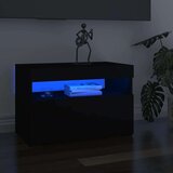 vidaXL TV ormarić s LED svjetlima crni 60x35x40 cm | shoptok.hr