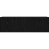 TV ormar Zidne Crni hrast 100 x 30 x 30 cm Konstruirano drvo | shoptok.hr