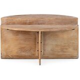 MOME Okrugao stolić za kavu od masivnog manga u tamnoj prirodnoj boji ø 80 cm Divya – | shoptok.hr