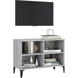 TV ormarić s metalnim nogama boja sivog hrasta 69,5x30x50 cm | Eponuda.com