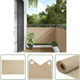  The Living Store Balkonsko Platno Oksford Tekstil 75x600 cm Bež - Balkonsko Platno, (21743616) | Shoptok.si