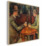 Slika - Paul Cézanne – The Card Players 40x40 U prirodnom drvenom okviru | shoptok.hr